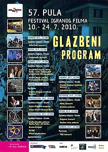 Glazbeni program 57. festivala igranog filma u Puli